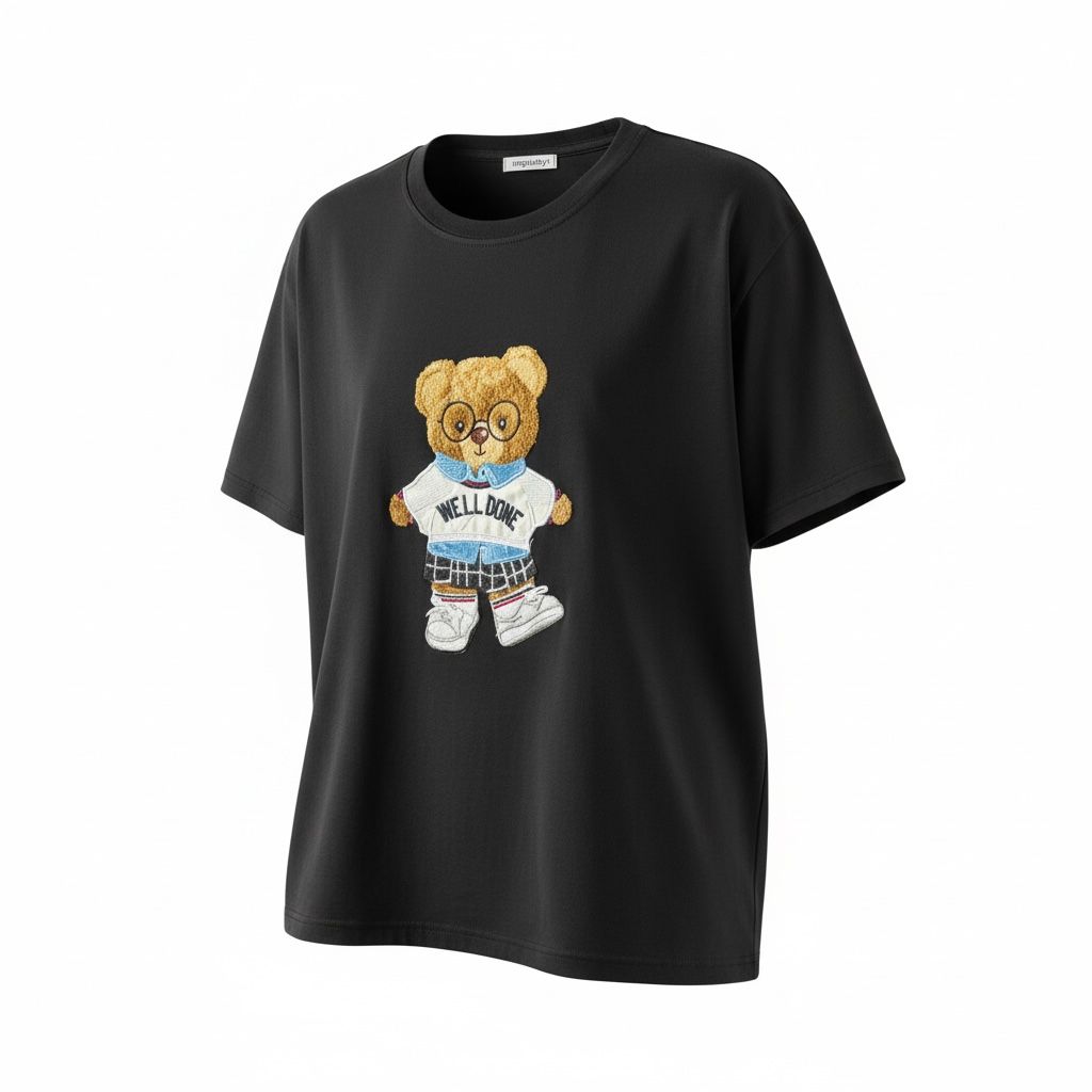 Blusa malha ursinho
